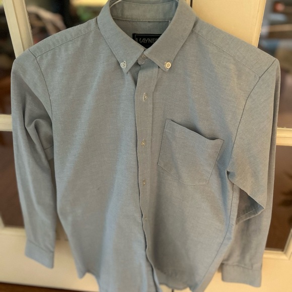 🌿Kayne boys blue button-down shirt, size 16🌿 - Picture 5 of 8